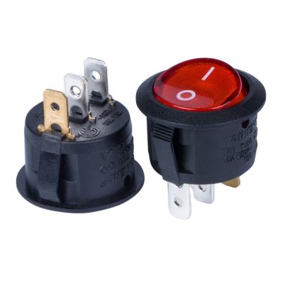 China Waterproof ON-OFF-ON rocker switch with double light rocker switch for sale