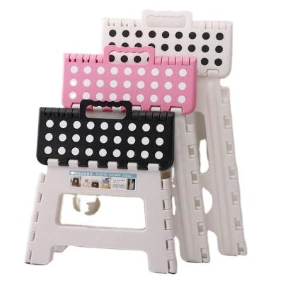 China Portable Plastic Folding Step Stool Foldable Eco-Friendly Low Promotion Square for sale