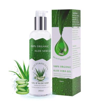 China Acne Treatment OEM After Sun Skin Care Face Body Beauty Healty 100% Natural Pure Organic Aloe Vera Gel for sale