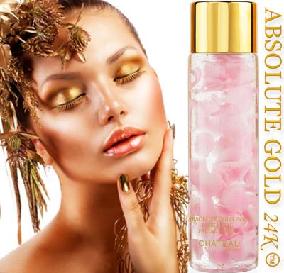 China Anti Aging Toner OEM 24k Gold Rose Petal Face Toner For All Skin Types for sale