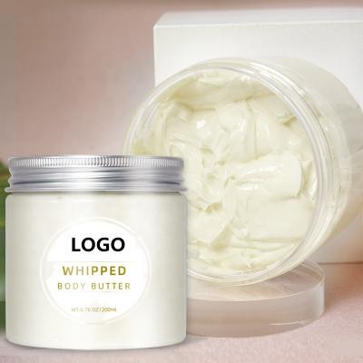 China Private Label Peppermint Vanilla Skin Care Body Cream Body Brightening Natural Organic Whipped Butter for sale