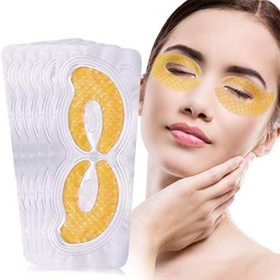 China Anti-Puffiness Anti Aging Hydrating Eye Gel Pads 24K Gold Eye Mask Under Eye Patches for sale