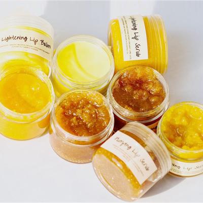 China Remove OEM Sugar Dark Lip Care Natural Organic Dead Skin Exfoliator Lightening Lip Scrub for sale