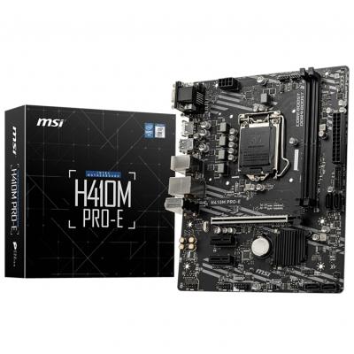 China MSI H410M PRO-E Desktop Motherboard Supports 10th Gen Intel Core / Pentium Celeron CPU For LGA 1200 Socket for sale