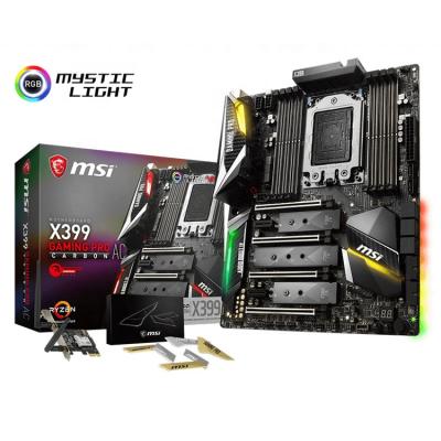 China Best Selling AMD X399 PRO GAMING CARBON AC 128GB DDR4 SocketTR4 ATX Desktop Motherboard from MSI for sale