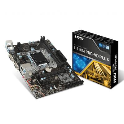 China Desktop MSI new original Intel H110M PRO VD PLUS 32GB DDR4 LGA1151 M ATX gaming motherboard for sale