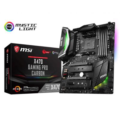 China Hot Selling MSI GAME PRO GAME AMD X470 Desktop X470 CARBON 64GB DDR4 AM4 ATX Motherboard For PC for sale