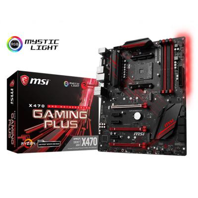 China Wholesale Desktop MSI GAME AMD X470 PLUS 64GB DDR4 AM4 SATA M.2 ATX Motherboard for sale