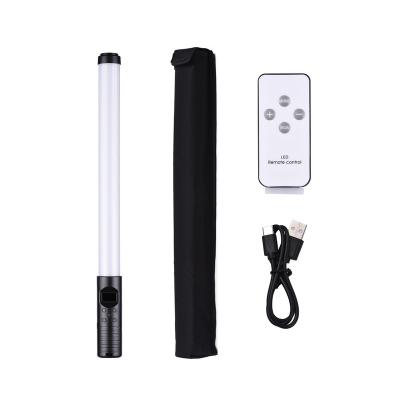 China PORTABLE Handheld Remote Control RGB LED Tube Video Light Live Streaming RGB LED Panel Flash Lamp Colorful RGB Light Stick for sale