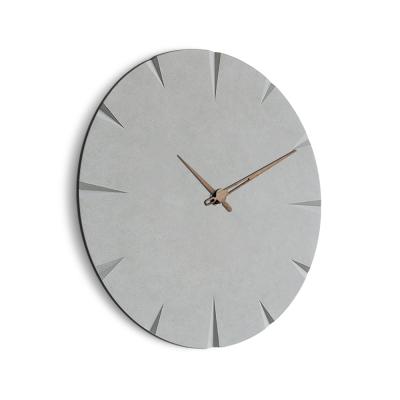 China Europe Preciser Large MDF Wall Clock Home Decor Round Wooden Wall Clock for sale