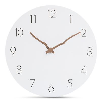 China Europe Preciser Quality Antique Silent Wooden Wall Clock Decor MDF Home Clock for sale