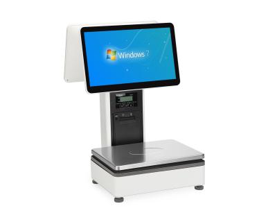 China Check Point POS System Goods Using POS Scale All In One Cashier Weighing Machine POS Scale For Supermarket for sale