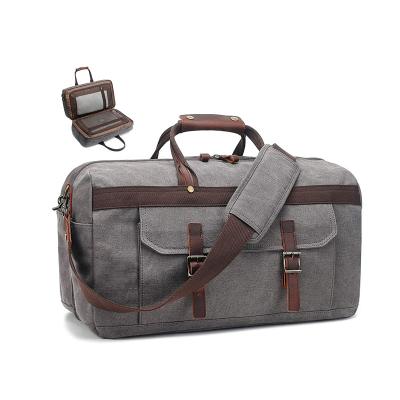 China Multifunctional Waterproof Travel Duffel Bags Canvas Weekender Overnight Bag for sale