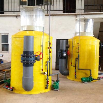 China Recycling Indoor Aquaculture System 200m3/hr Fish Farm FRP Protein Skimmer (HXDF-200) for sale