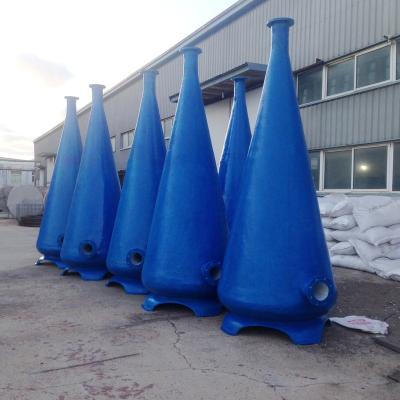 China Fiberglass Aquaculture Oxygen Cone For Fish Farm Fish Farm High Density Intensive Oxygen Cone for sale