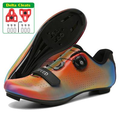 China Rubber Cycling Shoes Men Mtb SPD SPD Mountain Bike Cleat Pedal Flat Bicycle Shoes Pack Women Speed ​​Road Cycling Shoes for sale