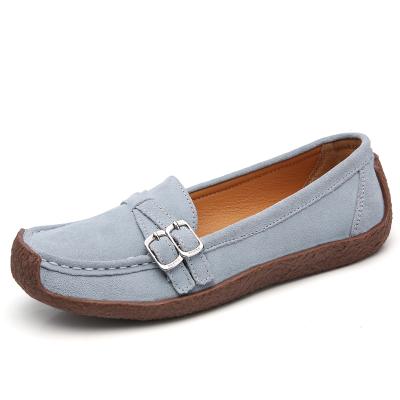 China Lightweight High Quality Fashion Mother Daughter Casual Flats For Women Suede Cowhide Shoes for sale