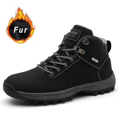 China Fashion trend winter men's boots lovers increasing shoes plus velvet shoes outdoor sports all-match non-slip men shoes rising men's casual shoes for sale