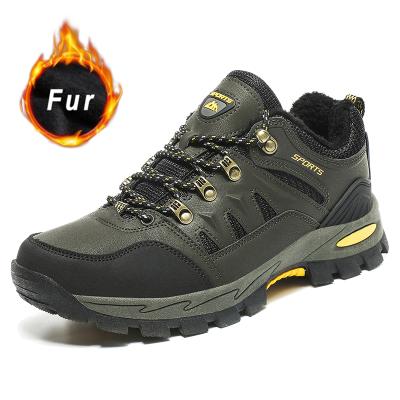 China Winter fashion trend men's; s boots lovers hiking shoes plus velor shoes non-slip outdoor sports all-match men's; men's shoes; s casual for sale