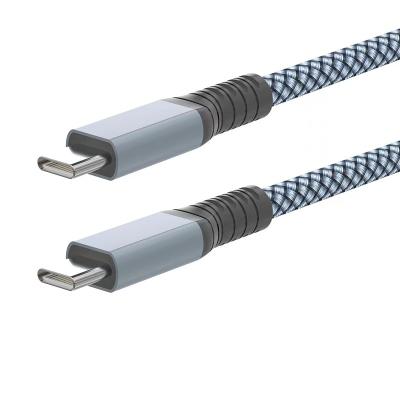 China 5A Fast Charging Newly Designed Nylon Braided Type-C Cable Screen Molding USB 3.2 Cable For Laptops Monitor for sale