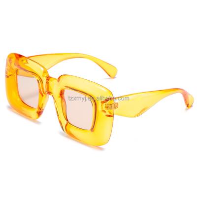 China High Quality Big Shades Trendy Oversized Sunglasses Frame Women Lace OEM Orange White Red Custom Made Black LOGO Style Time Color Men for sale