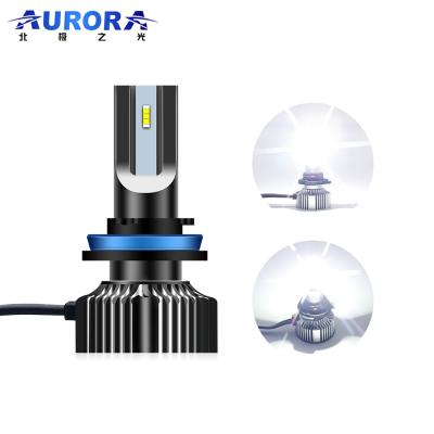 China Aurora H1 H3 H7 H8 H9 H10 H11 9005 9006 9012 Super Bright 5700K 11000LM Car light LED Headlight Bulb for sale