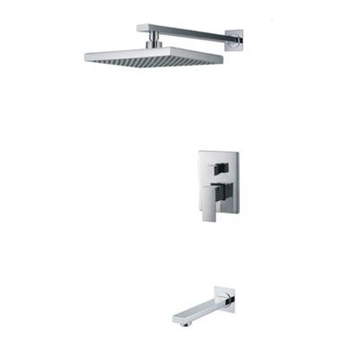 China Without Slide Bar Wall Mounted Shower Set Bathroom Faucets for sale