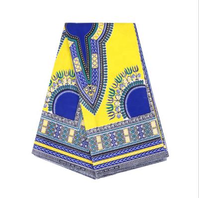 China Java Wax Pattern African Cotton Dashiki Fabric Shrink-Resistant Material for sale