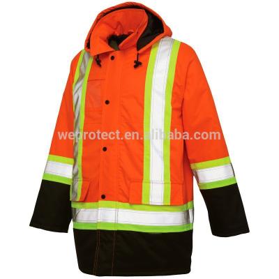 China 2017 Winter High Visibility New Product Workshop Safety Workwear Reflective Jacket With Promotional Price for sale