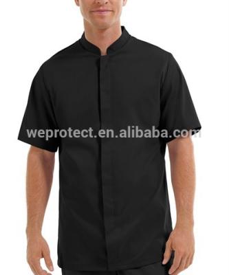 China Tumics Logo Salon Uniform Shirts High Level Customized Short Sleeve With Cheapest Price for sale