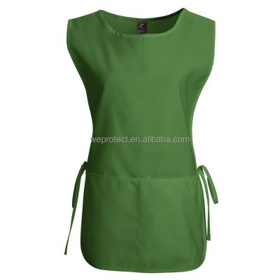 China Non Sleeve Poly Cotton Hosekeep Uniform Cobbler Apron for sale