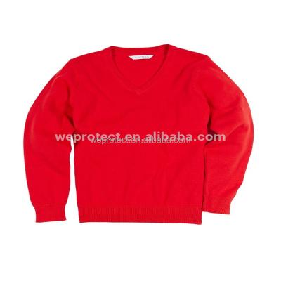 China Dress V Neck School Wear Sweater For Boys And Girls for sale