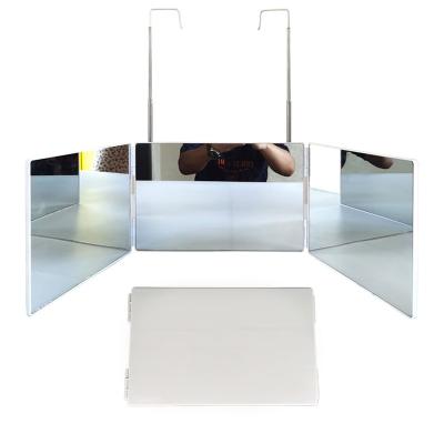 China 3 Way Custom Mirror - Real Glass | Triple mirror for self hair cutting and styling | DIY haircut tool to cut, trim, or shave your head for sale