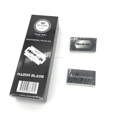 China Sweden Stainless Steel Platinum Super Gold Old Fashion Razor Blades Double Edge Safety Blades for sale