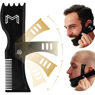 China Home Adjustable Beard Shaping Tool with Comb and Styling Gauge - Beard Liner Tool and Edger for Men with Personality for sale