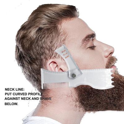 China New Style Beard Shaping Tool Folding Gauge For Men - Premium Friendly Gift Package - Best Facial Hair Shaper Instrument Ever Created for sale