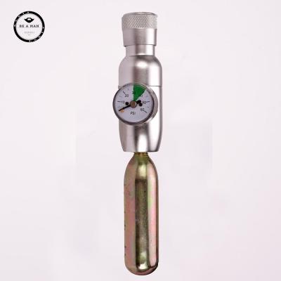 China Aluminum Home Brew CO2 N2 Regulators / Home Brew Regulator Super Mini Co 2 Regulator For Disposable Threaded Cartridge for sale