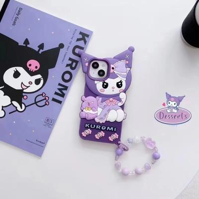 China [New Product] Kuromi Cartoon Shockproof Phone Case For iPhone 11 /12 /13/14 Series (Without Pendant) for sale