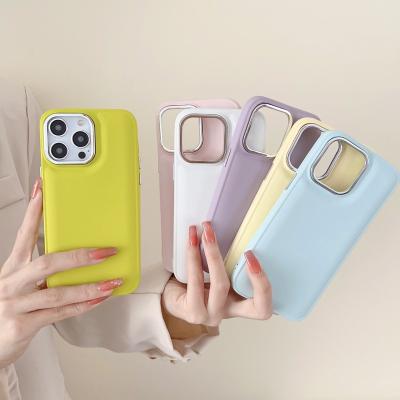 China Candy Color Shockproof Bread Silicone Soft Phone Case For iPhone 14 13 12 11 Pro 14 Max Plus 14Pro 11 Shockproof Bumper Plating Back Cover for sale