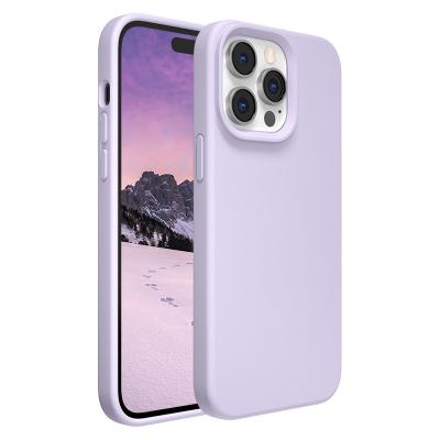 China Luxury Shockproof Solid Color Matte Phone Case For Iphone 14/14plus/14 Pro /14 Pro Max Series Iphone - Liquid Silicone Phone Case for sale