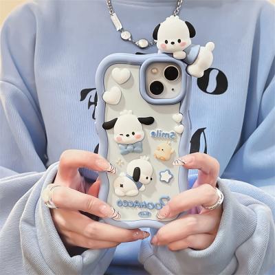 China Planky Pasha Shockproof Cute Dog iPhone14plus Apple 11 Suitable for Max 12/13pro Phone Case Anti-fall Case for sale