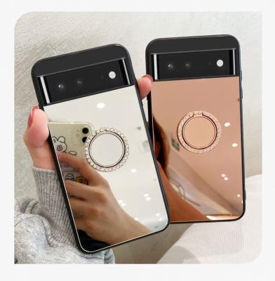 China Popular Mirror Airplane Shockproof Case With Ring Stand Function For Google Pixel 8 Google 7A Phone Case 8 Google Pro for sale