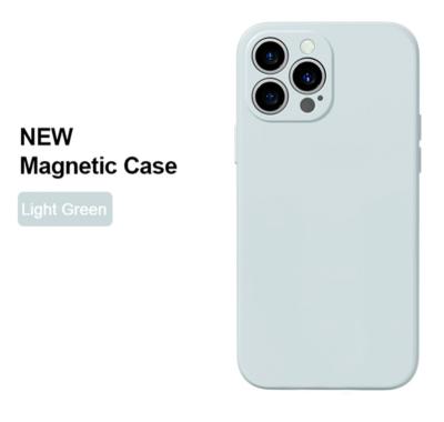 China Shockproof Magnetic Phone Case For iPhone 13 12 11 Pro Max XSmax XR X 7 8 Plus Soft Silicone TPU Cases Cover for sale