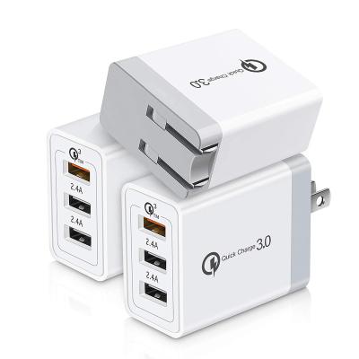 China Fast Mobile Phone Charging Qc3.0 Charger Adapter 3 Port Usb Wall Charger For All Smart Phone for sale