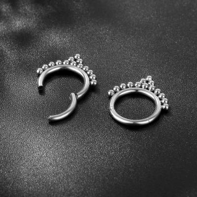 China Simple Soft Nose Ring Mens Womens Nose Hoop Ring Punk Cartilage Earrings Fashion Stainless Steel CLASSIC for sale