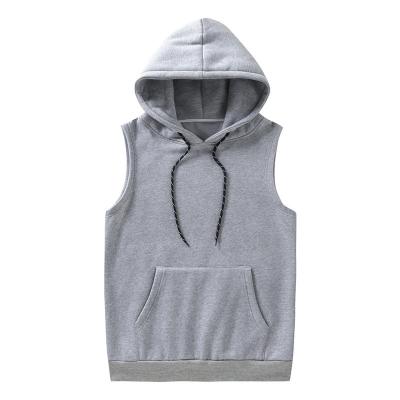 China New Fashion Men's Casual Loose Hoodies Tank Tops Sleeveless Hoodie Breathable For Men for sale