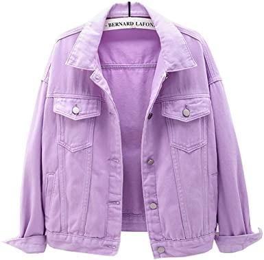 China 2022 Women Denim Jacket Anti Static Button Down Vintage Colored Denim Jacket Long Sleeve for sale