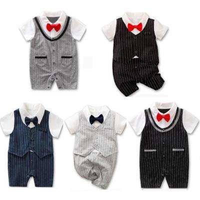 China SHORT SLEEVE factory direct sales babies boys rompers cotton baby clothes short sleeve baby clothes romper for sale