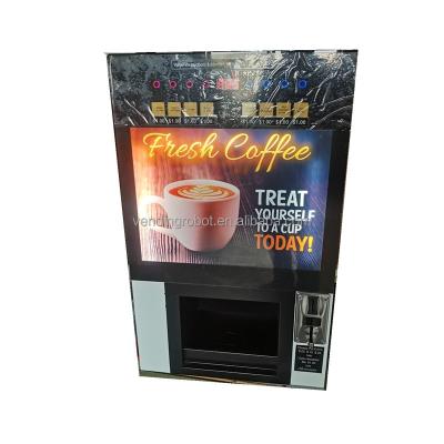 China 8 hot coffee vending machine with paper money acceptor WF1-306B 2kg for sale