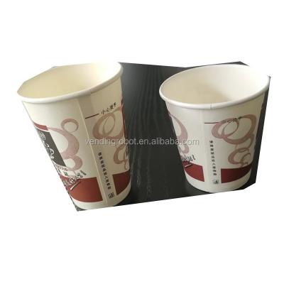 China Special disposable 6.5oz paper cup for coffee vending machine for sale